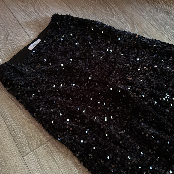 Sequin super flare black pants - Picture 2 of 3
